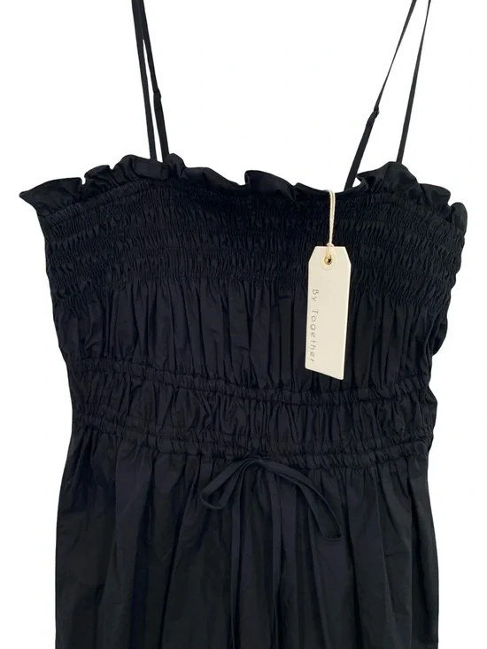 By Together Catch My Breath Black Cotton Anthropologie Midi Dress New - Picture 9 of 11